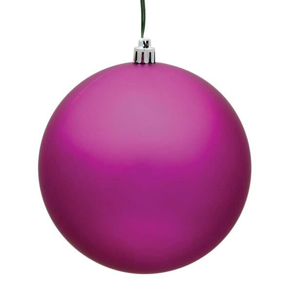 Vickerman 3 in. Fuchsia Matte Christmas Ornament Ball, 32PK N596870M